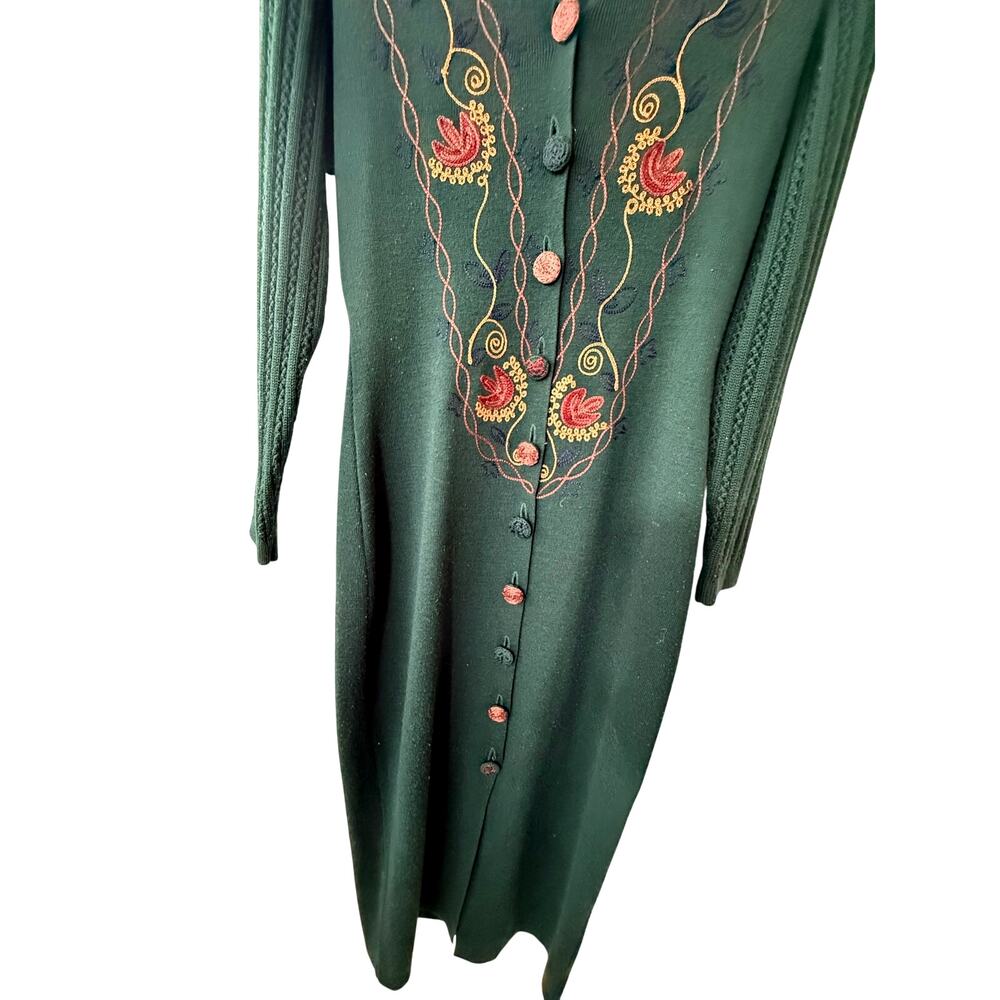 Vintage Carole Little Sweater DressWool Blend Long Sleeve Sweater Dress Sz Small - Picture 3 of 7